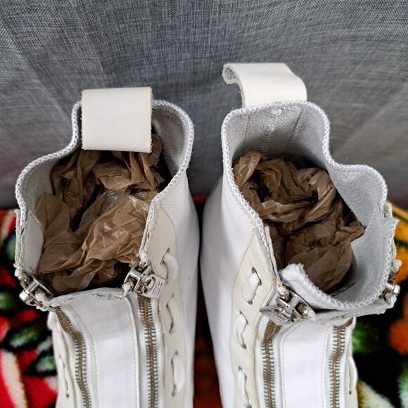 Y-3 Adidas Yohji Yamamoto Pro Zip Weiß High Top Sneakers CG3183 Size 9 Men - Picture 15 of 15